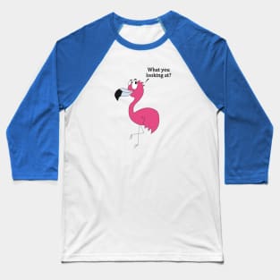 Carlos the Paranoid Flamingo Baseball T-Shirt